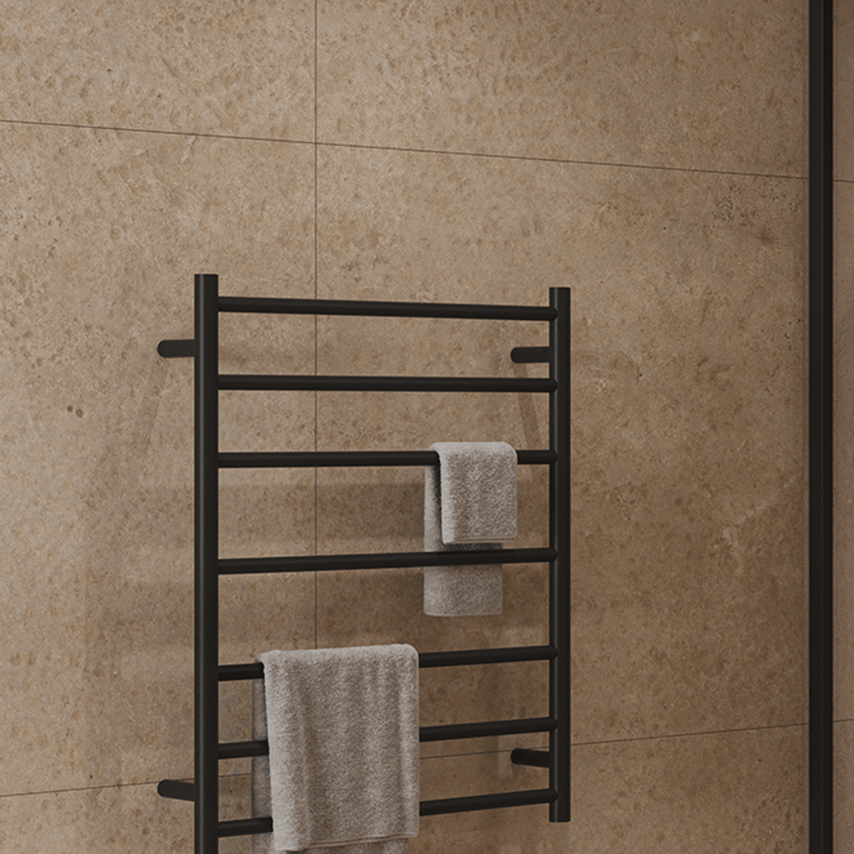 Calora Heated Towel Rail Ladder 7 Bar 630x122x800mm gallery detail image