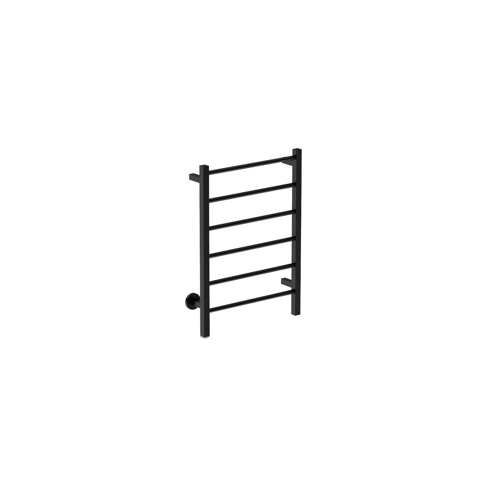 CONTOUR 6 Bar 530mm Straight Heated Towel Rail with PTSelect Switch gallery detail image