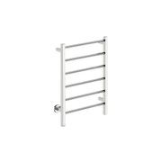 CONTOUR 6 Bar 530mm Straight Heated Towel Rail with PTSelect Switch gallery detail image