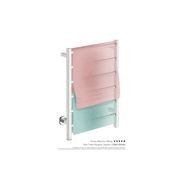 CUBIC 6 Bar 530mm Straight Heated Towel Rail with PTSelect Switch gallery detail image