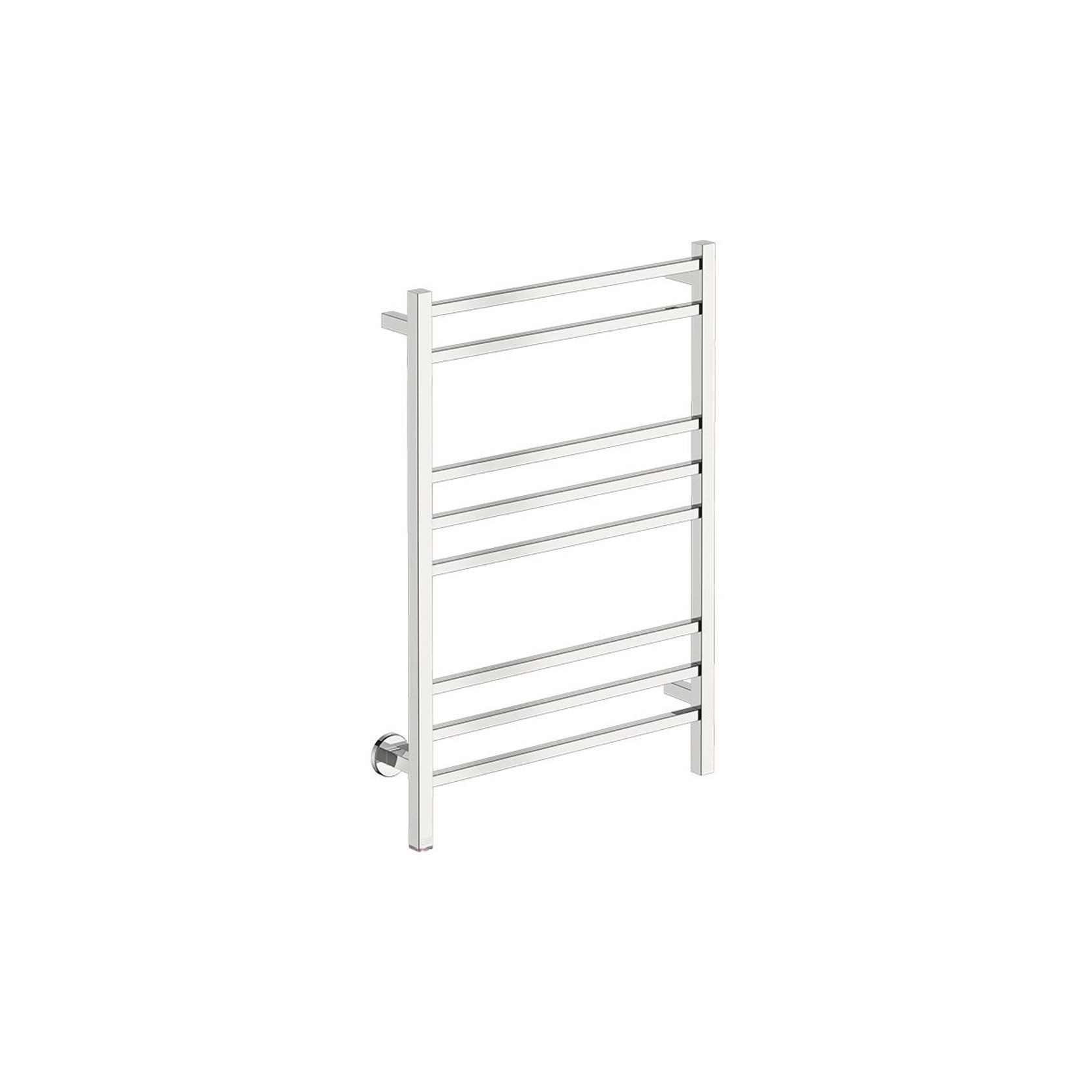 CUBIC 8 Bar 650mm Straight Heated Towel Rail with PTSelect Switch gallery detail image