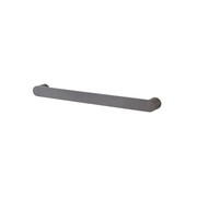 Round Horizontal Heated Towel Rail Gun Metal Grey gallery detail image