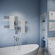 LOFT DUO 12 Bar 1000mm Straight Heated Towel Rail with PTSelect Switch gallery detail image
