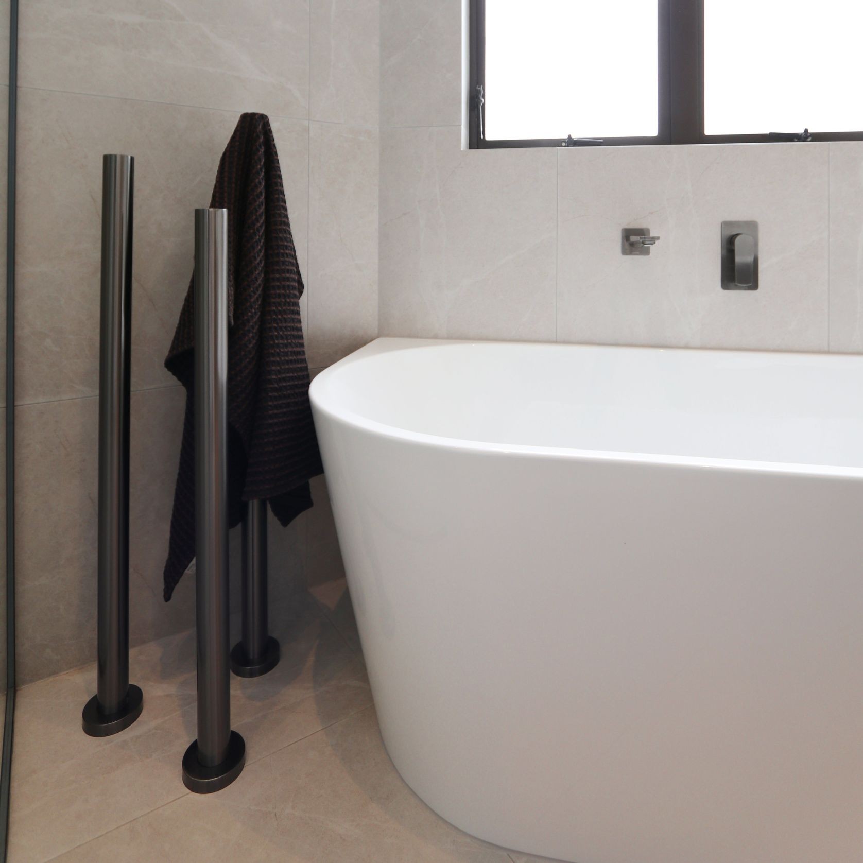 CODE Pure Freestanding Heated Towel Rail 1100Mm - 7 Colours gallery detail image