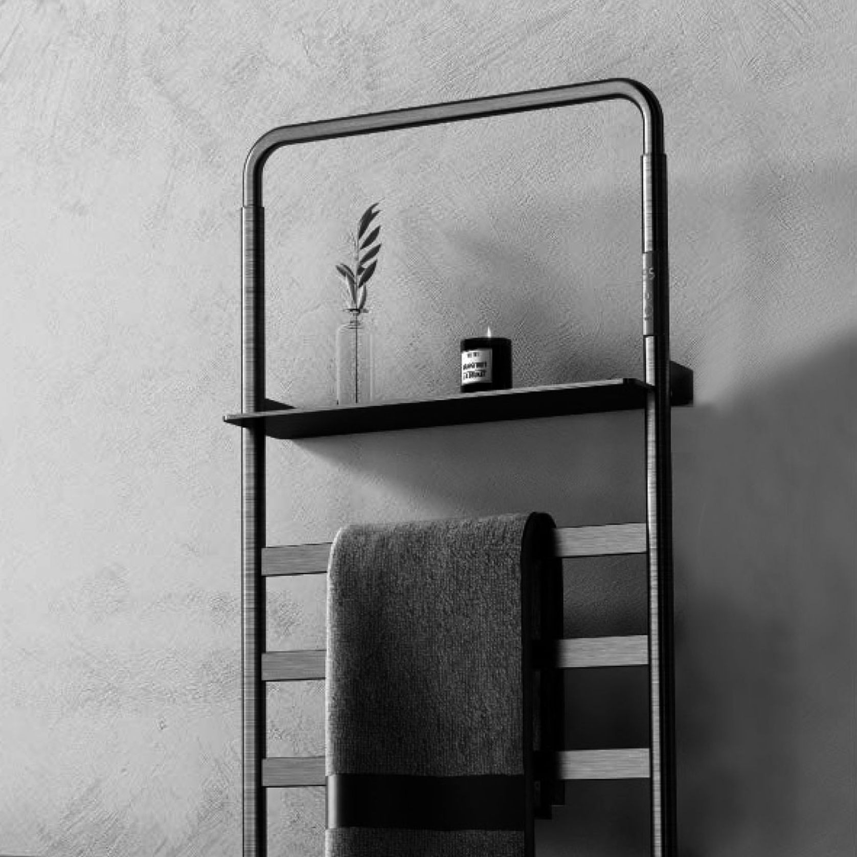 Kingsley Heated Towel Rail With Timer & Temp Setting ArchiPro NZ