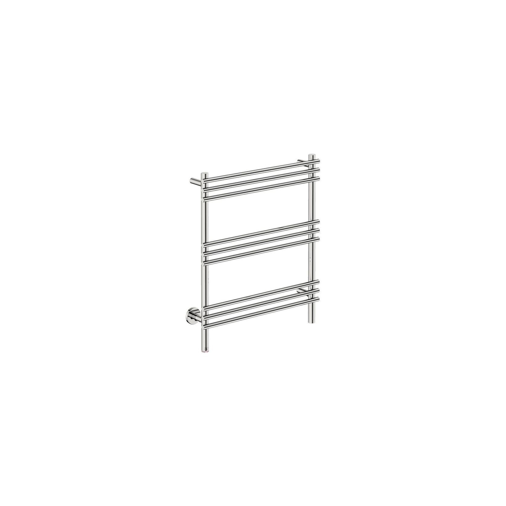 LOFT 9 Bar 650mm Straight Heated Towel Rail with PTSelect Switch gallery detail image