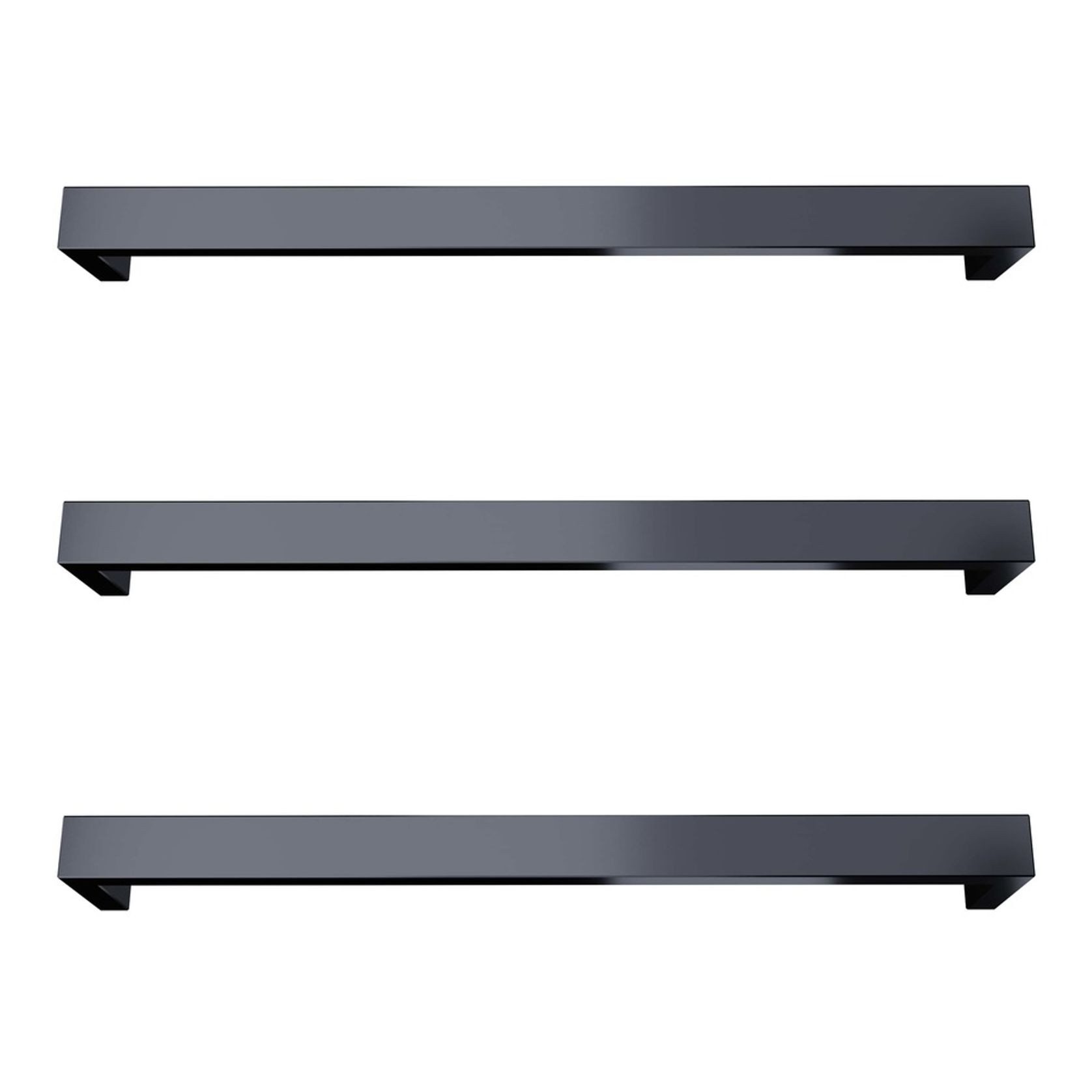 Largo Square Heated Towel Rail - 432mm gallery detail image