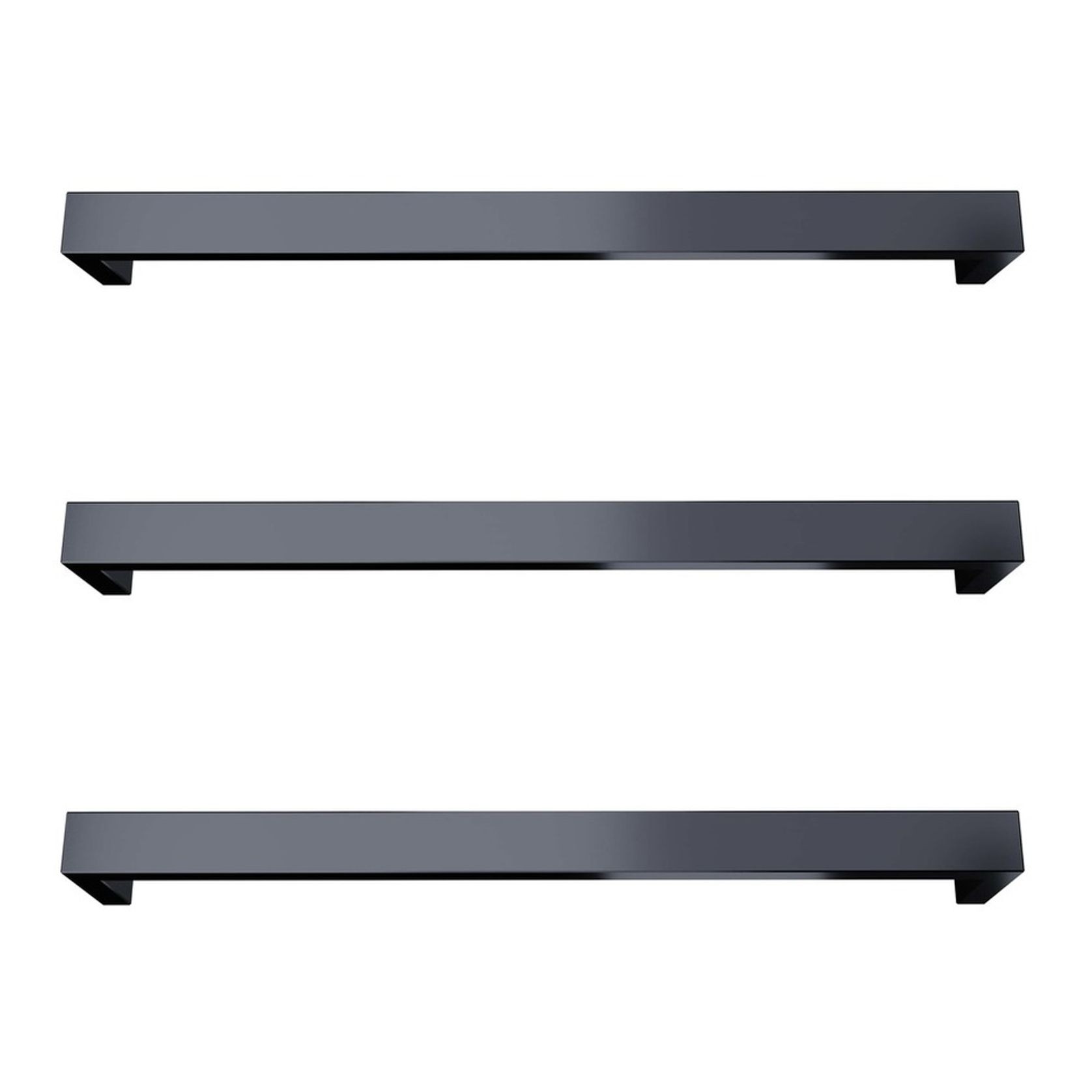 Largo Square Heated Towel Rail - 632mm gallery detail image