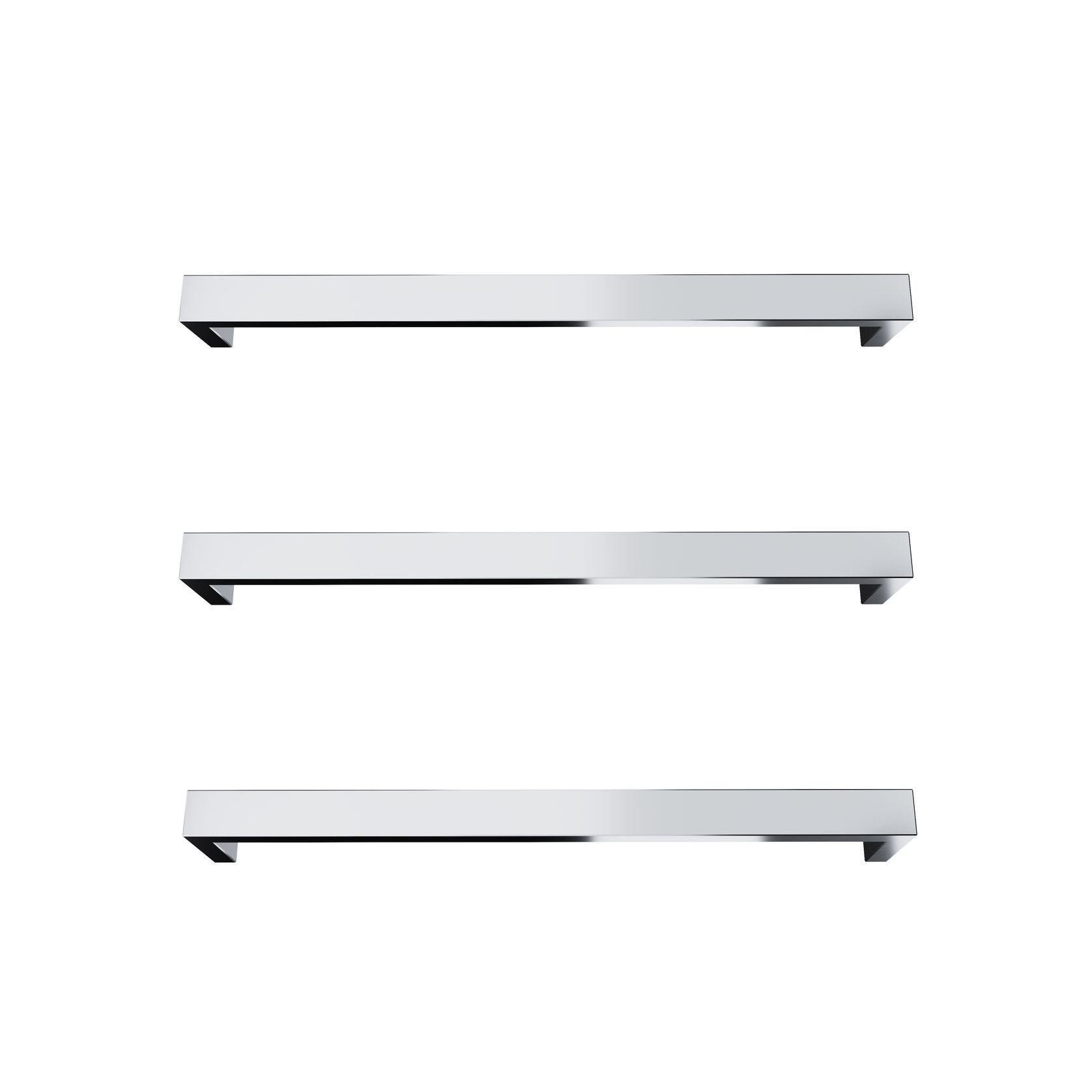 Largo Square Heated Towel Rail - 432mm gallery detail image