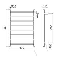 Liano II Heated Towel Ladder gallery detail image