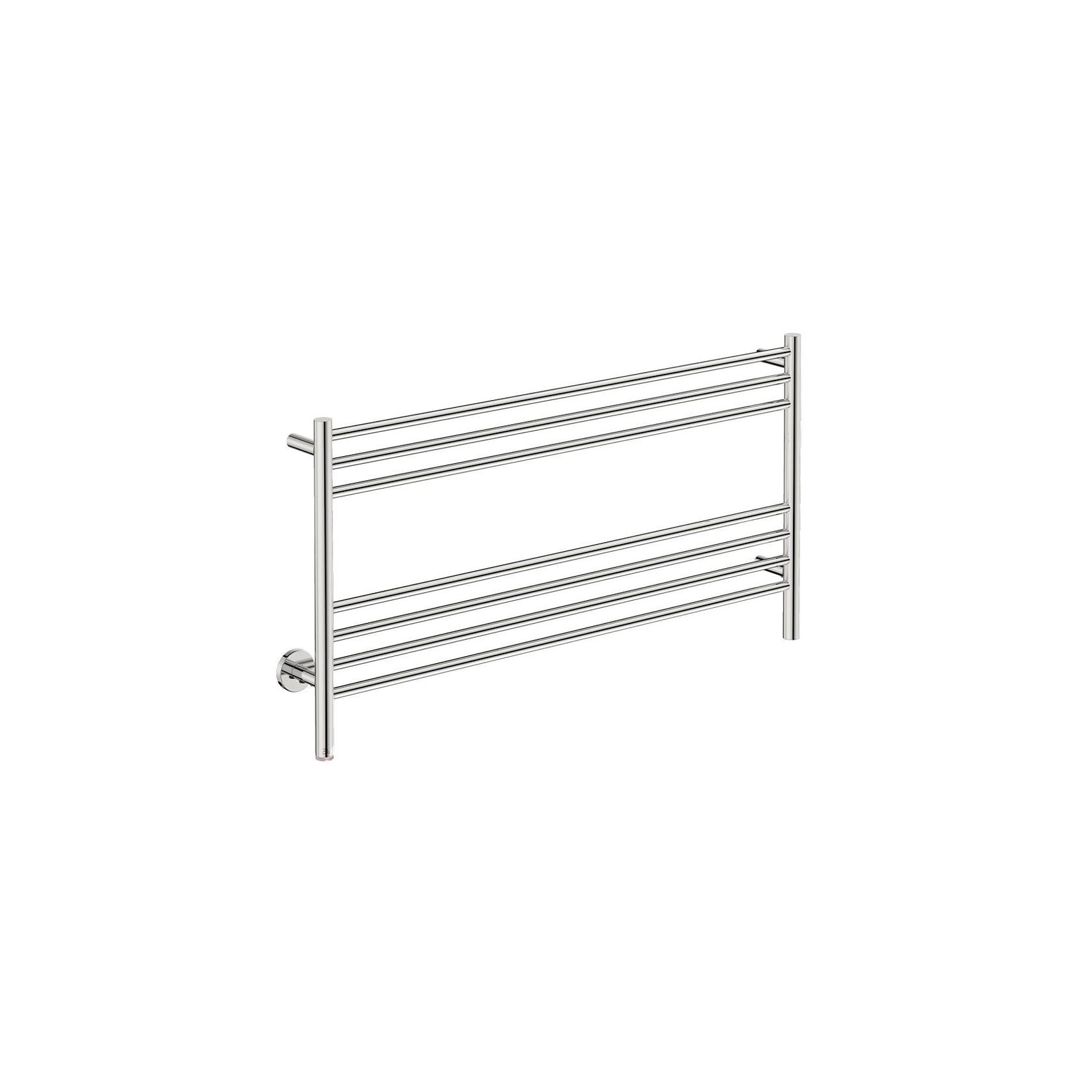 NATURAL 7 Bar 1100mm Straight Heated Towel Rail with PTSelect Switch gallery detail image