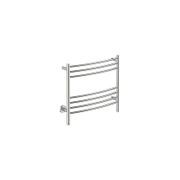 NATURAL 7 Bar 650mm Curved Heated Towel Rail with PTSelect Switch gallery detail image