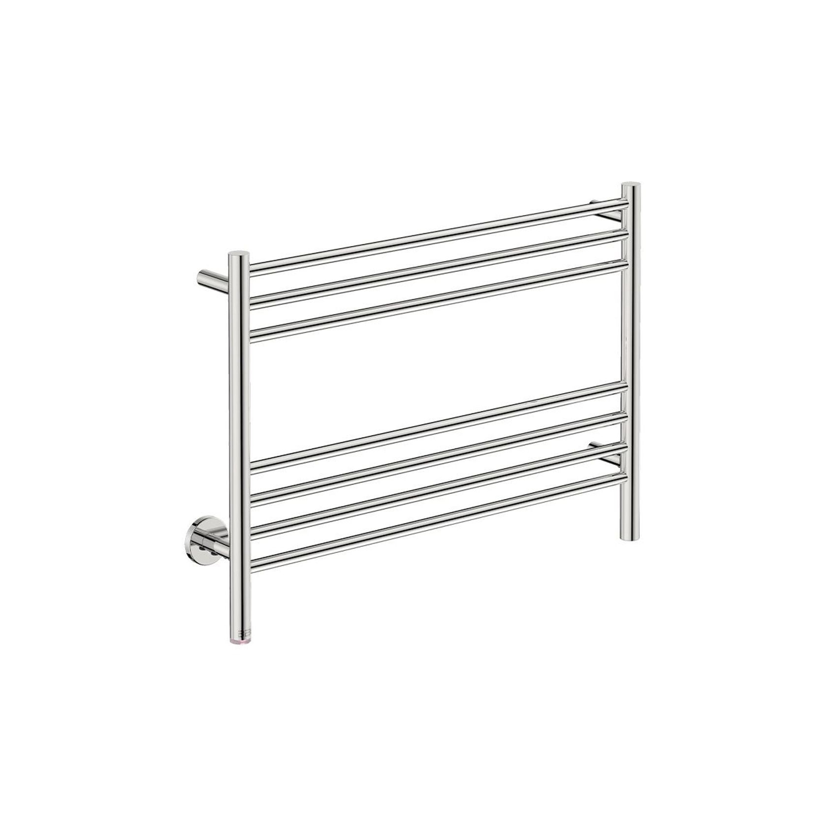 NATURAL 7 Bar 800mm Straight Heated Towel Rail with PTSelect Switch gallery detail image