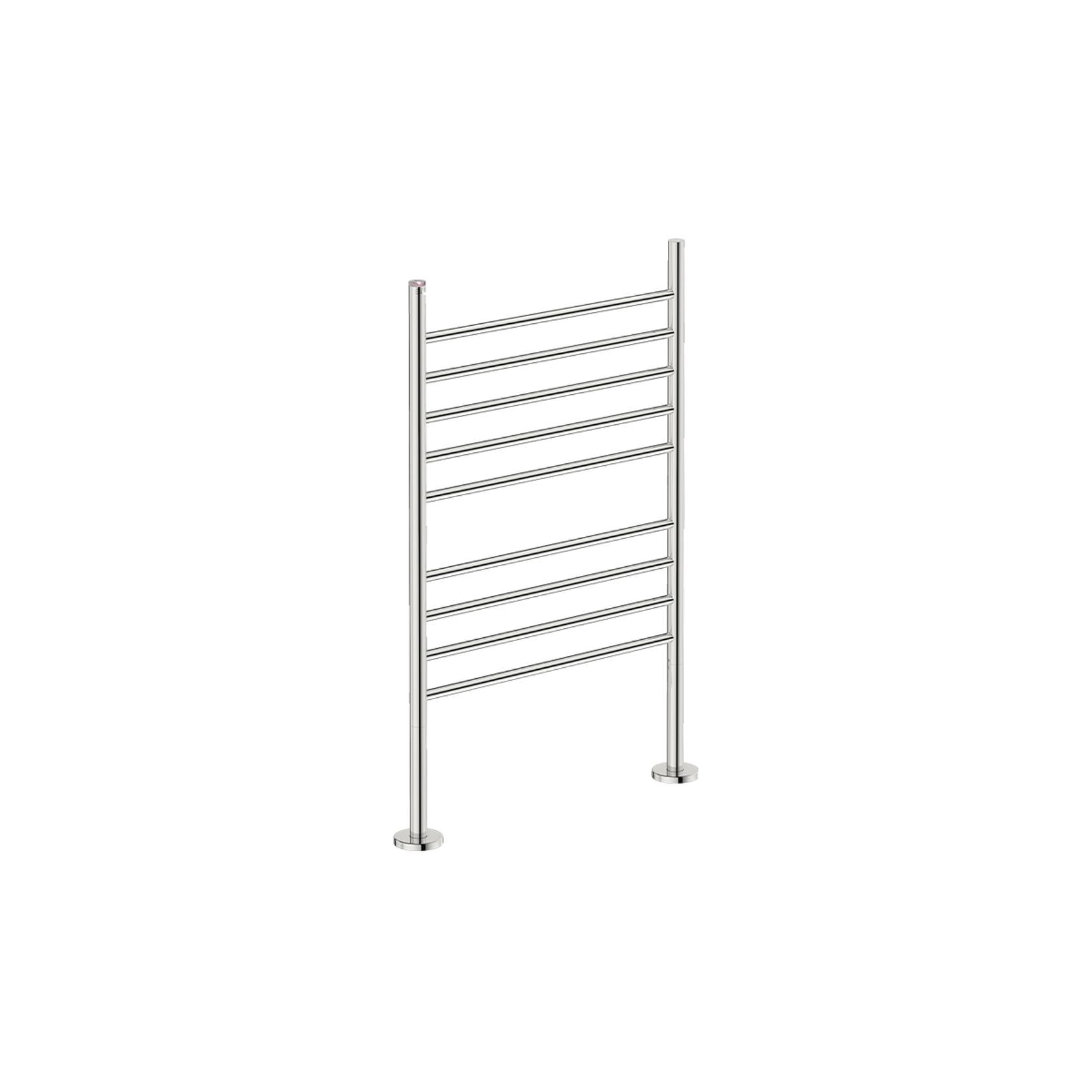 NATURAL FM 9 Bar 650mm Straight Heated Towel Rail with PTSelect Switch gallery detail image