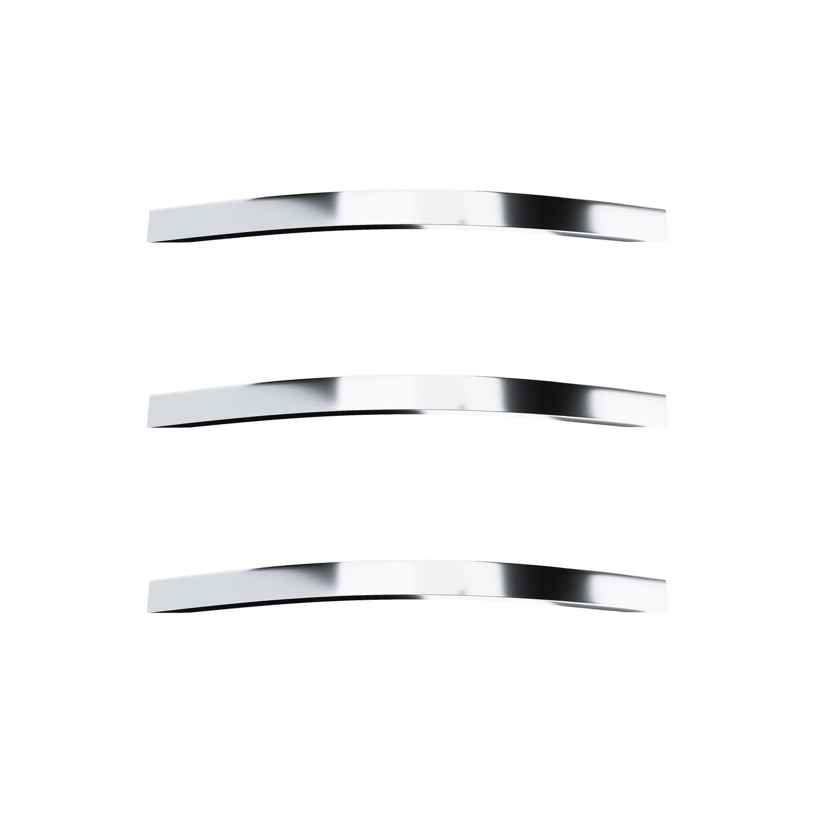 Nova Curved Heated Towel Bar Chrome 700mm gallery detail image