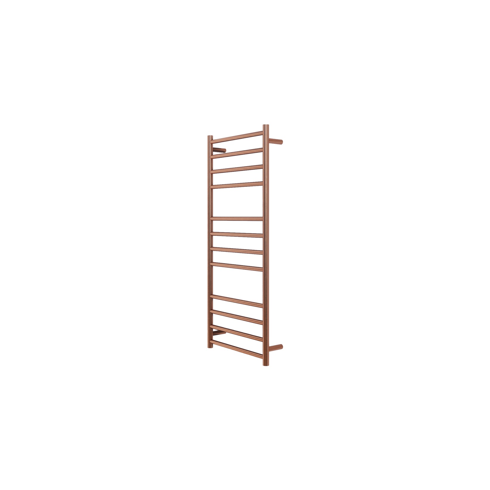 Round Towel Rail 240V 1200 x 500mm Brushed Copper gallery detail image