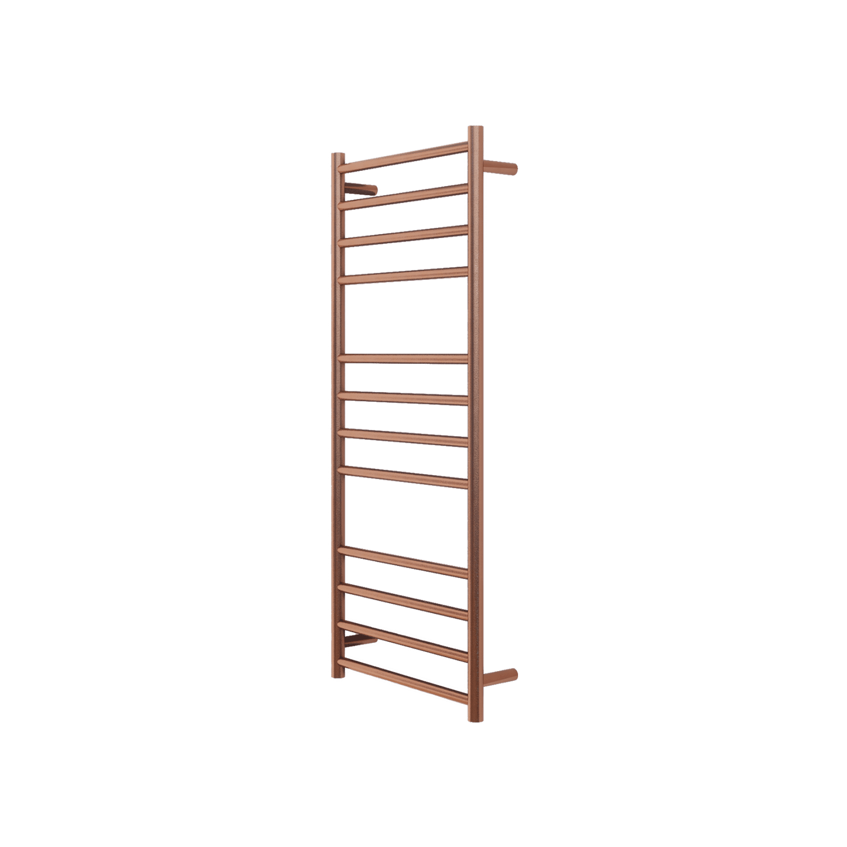 Round Towel Rail 240V 1200 x 500mm Brushed Copper gallery detail image