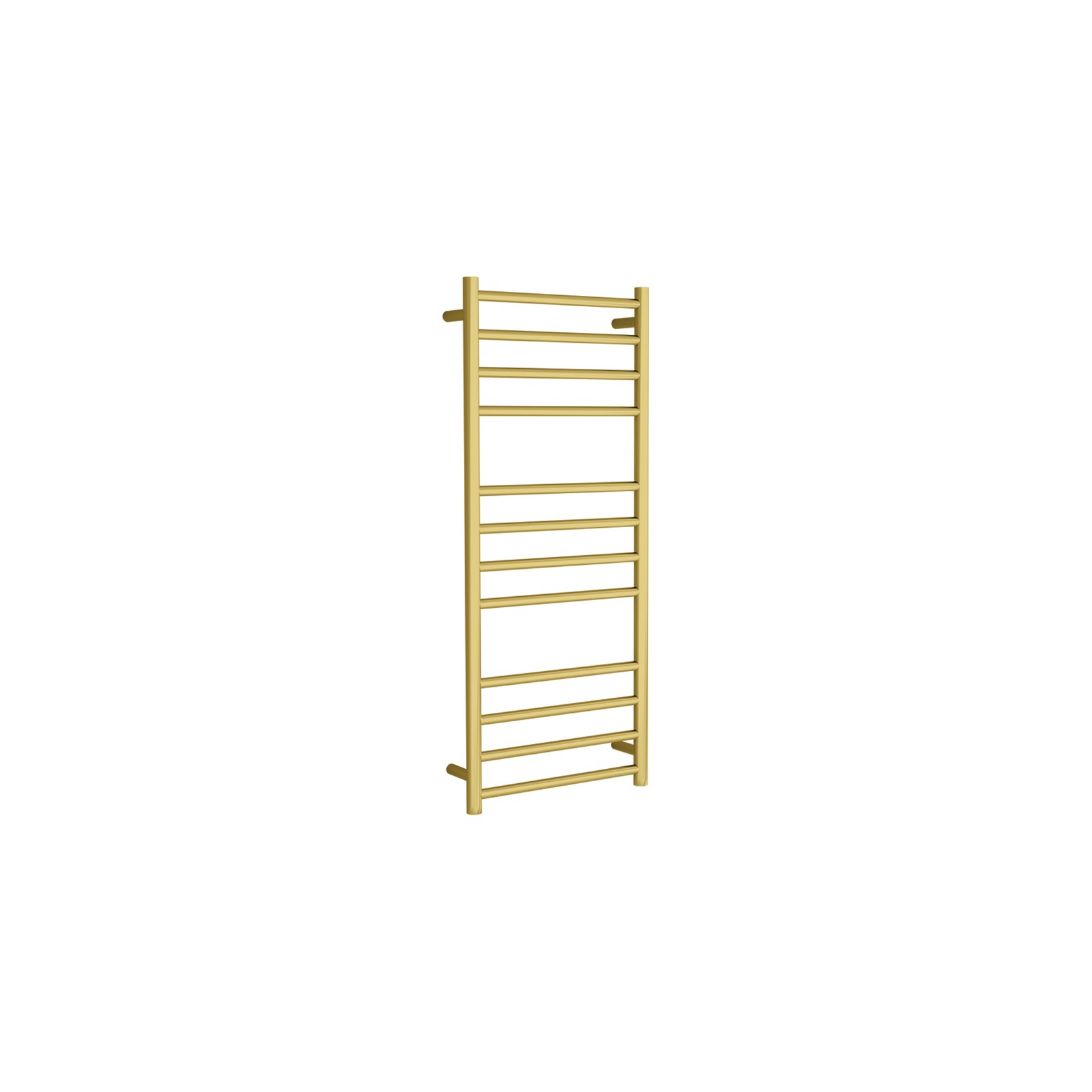 Round Towel Rail 240V 1200 x 500mm Brushed Gold gallery detail image