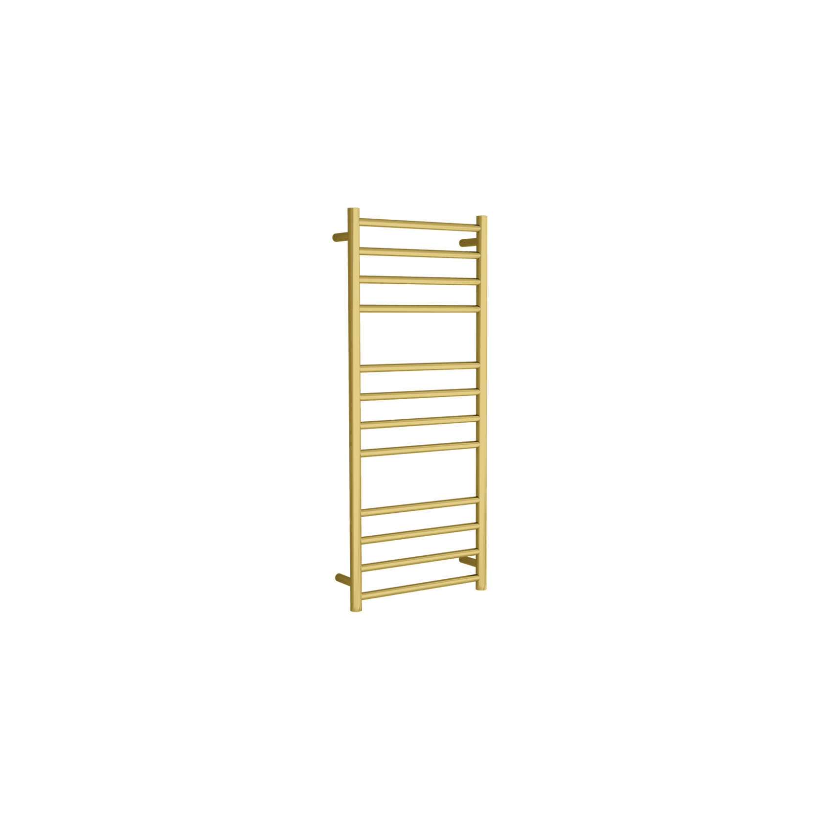Round Towel Rail 240V 1200 x 500mm Brushed Gold gallery detail image