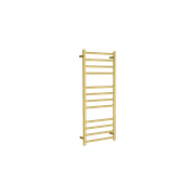 Round Towel Rail 240V 1200 x 500mm Brushed Gold gallery detail image