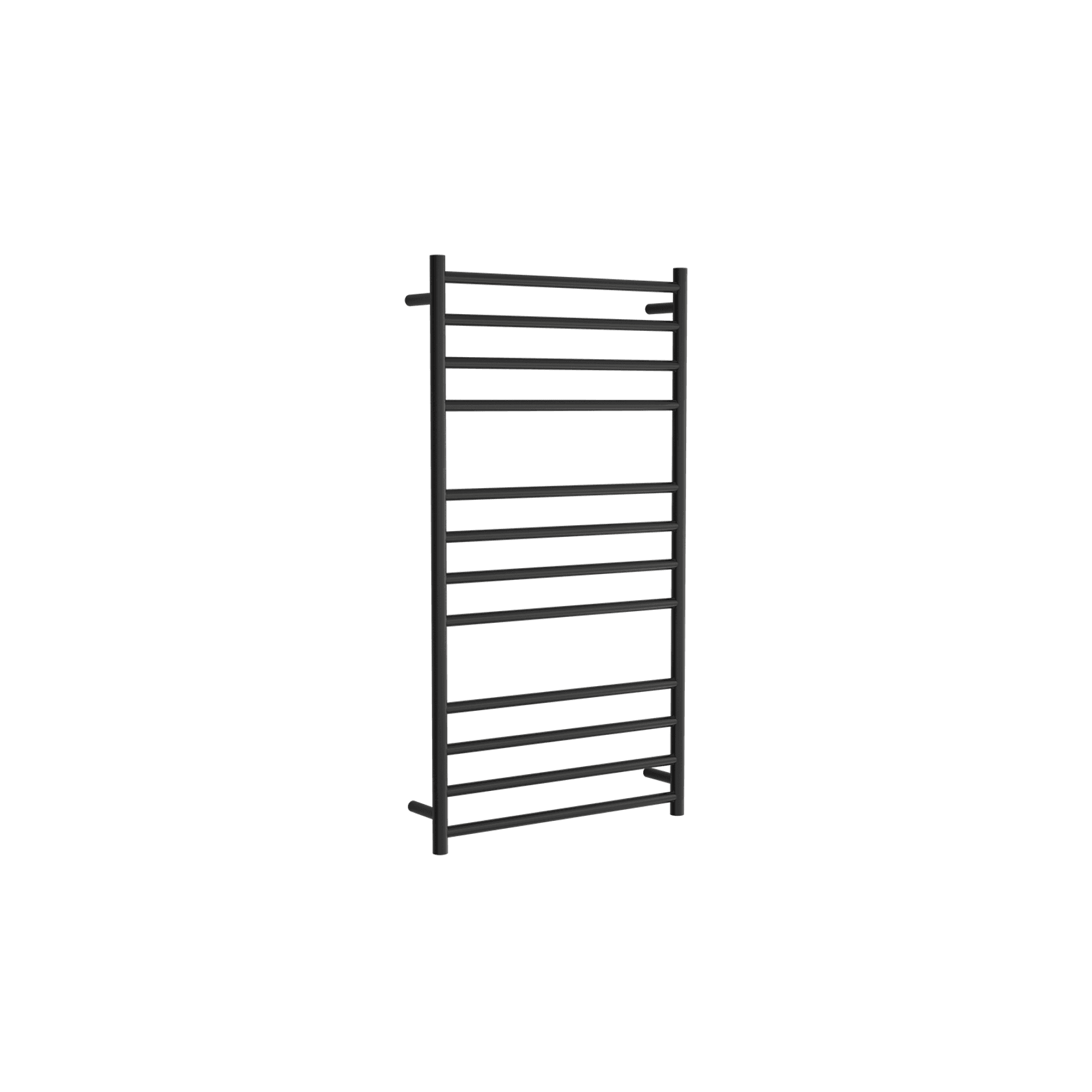 Round Towel Rail 240V 1200 x 650mm Satin Black gallery detail image
