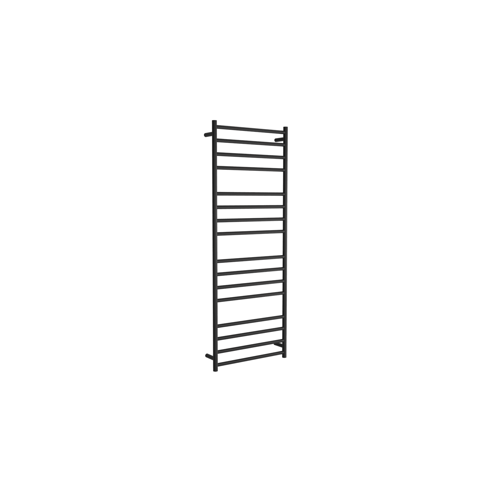 Round Towel Rail 240V 1600 x 600mm Satin Black gallery detail image