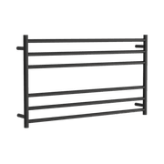 Round Towel Rail 240V 600 x 1050mm Satin Black gallery detail image