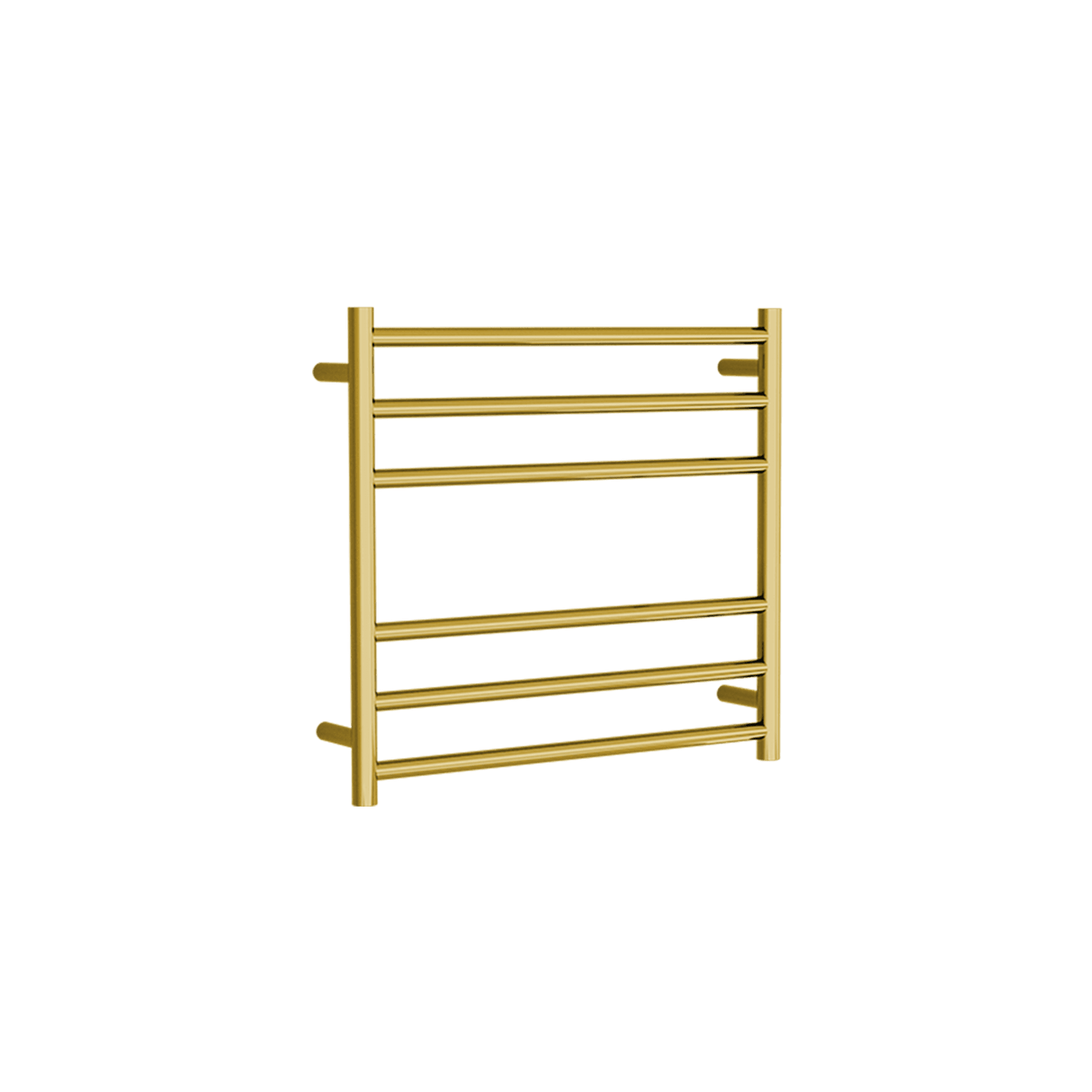 Round Towel Rail 240V 600 x 650mm Brushed Gold gallery detail image