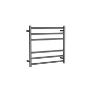 Round Towel Rail 240V 600 x 650mm Gun Metal gallery detail image