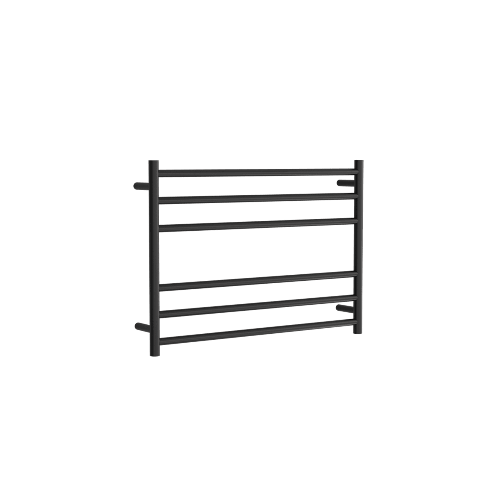 Round Towel Rail 240V 600 x 850mm Satin Black gallery detail image