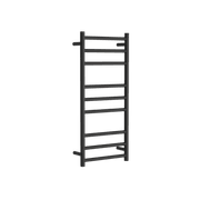 Round Towel Rail 240V 900 x 400mm Satin Black gallery detail image
