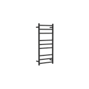 Round Towel Rail 240V 900 x 400mm Satin Black gallery detail image
