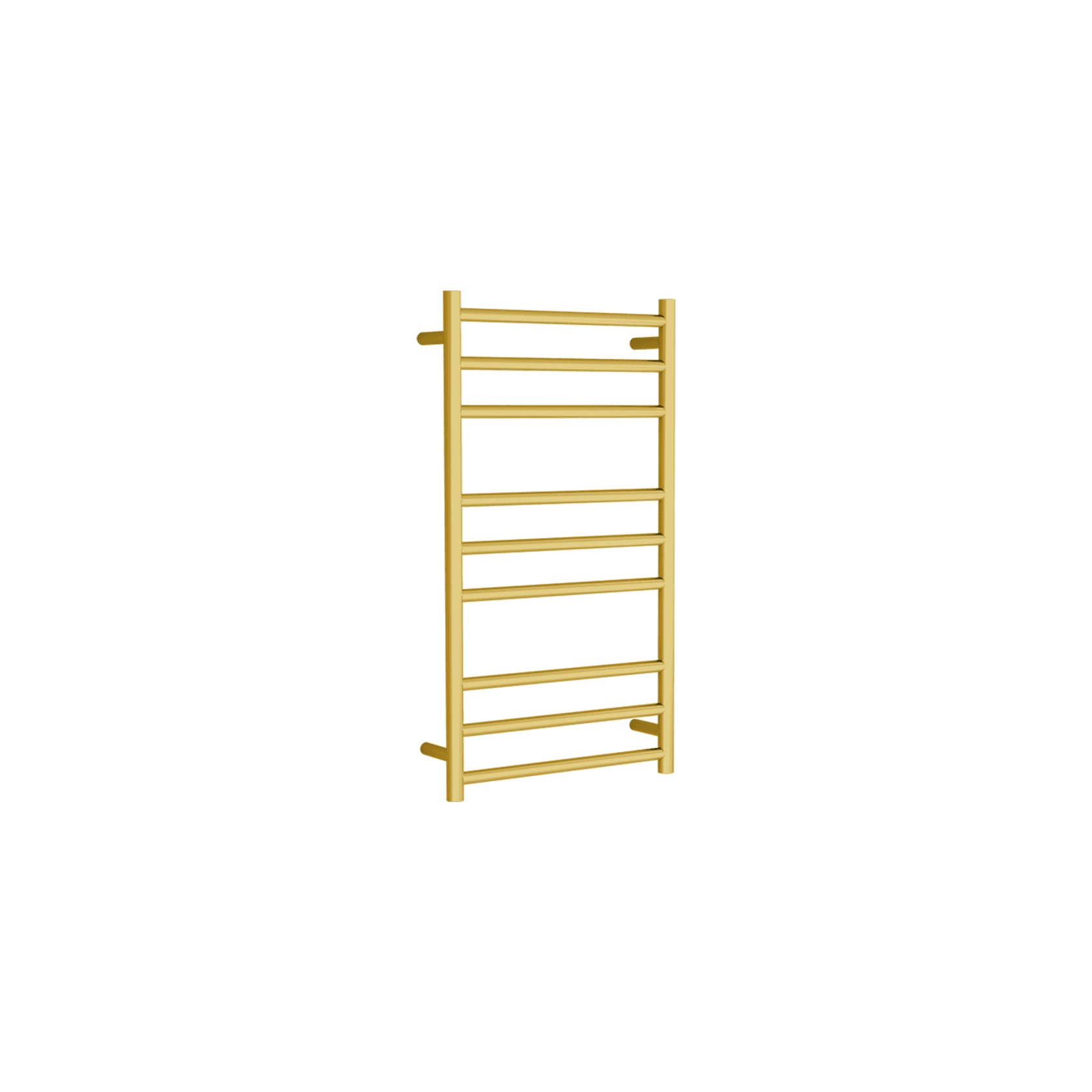 Round Towel Rail 240V 900 x 500mm Brushed Gold gallery detail image