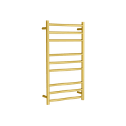 Round Towel Rail 240V 900 x 500mm Brushed Gold gallery detail image