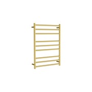 Round Towel Rail 240V 900 x 650mm Brushed Gold gallery detail image