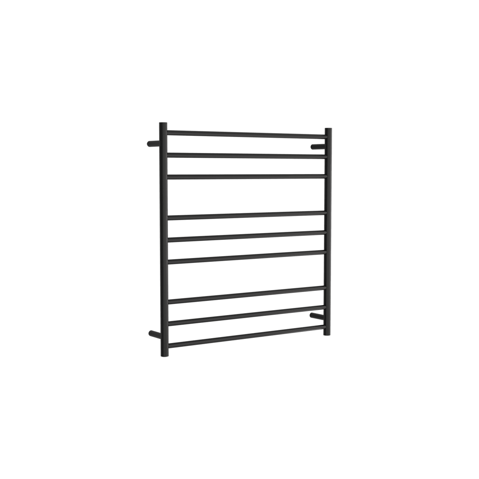 Round Towel Rail 240V 900 x 850mm Satin Black gallery detail image