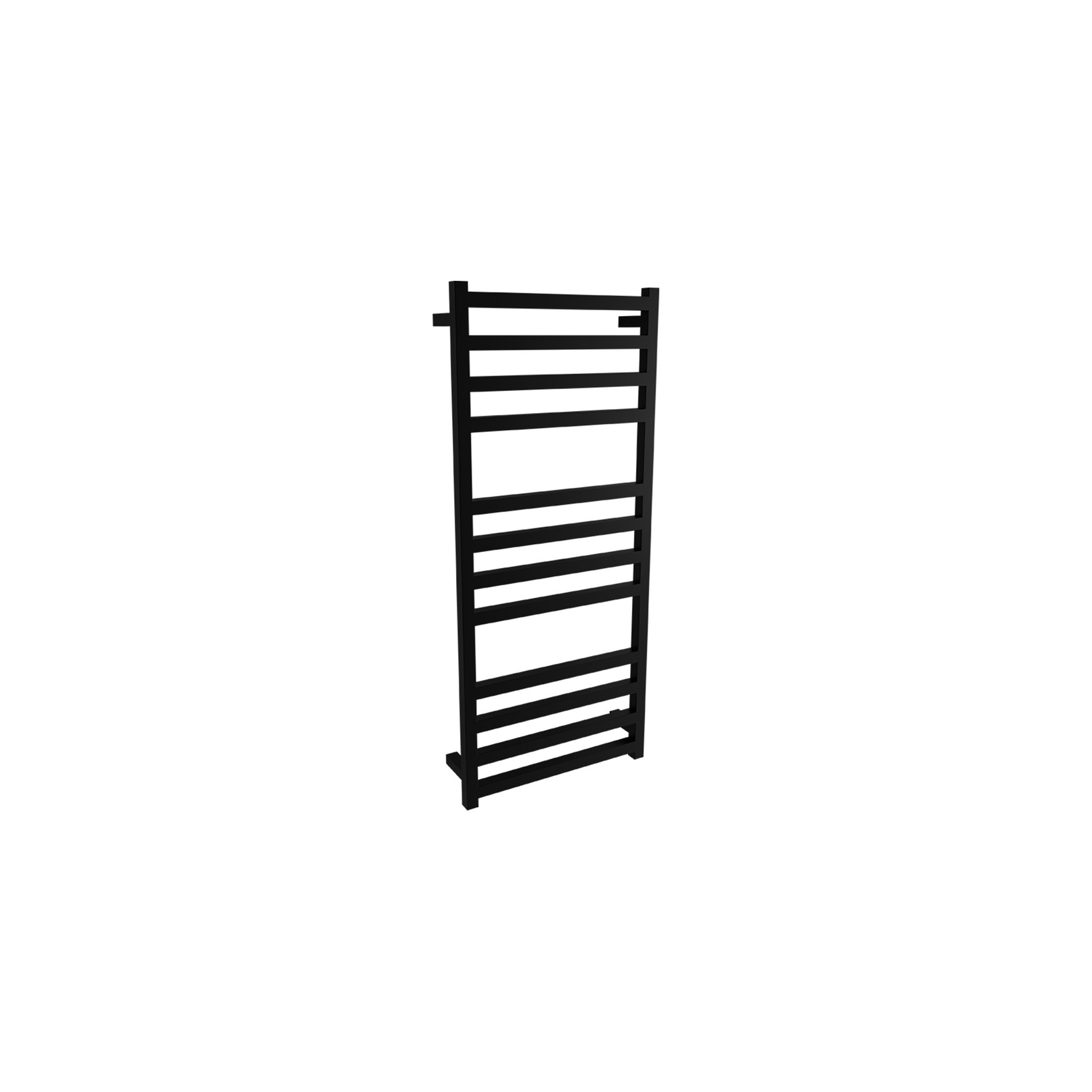 Square Towel Rail 240V 1200 x 500mm Satin Black gallery detail image