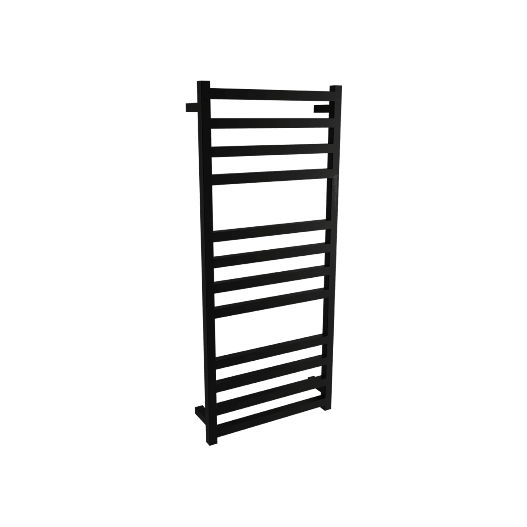 Square Towel Rail 240V 1200 x 500mm Satin Black gallery detail image