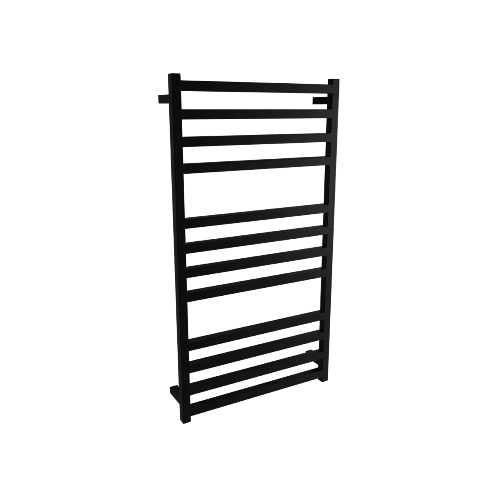 Square Towel Rail 240V 1200 x 650mm Satin Black gallery detail image