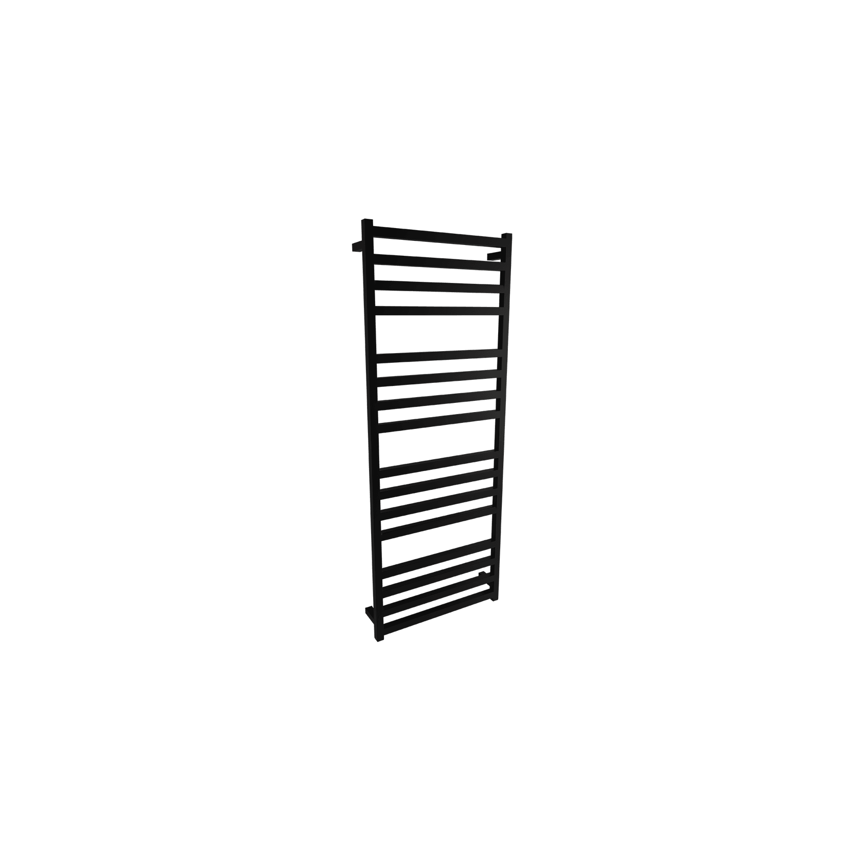 Square Towel Rail 240V 1600 x 600mm Satin Black gallery detail image