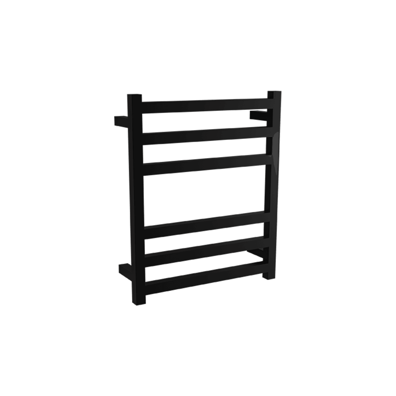 Square Towel Rail 240V 600 x 500mm Satin Black gallery detail image