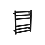 Square Towel Rail 240V 600 x 500mm Satin Black gallery detail image