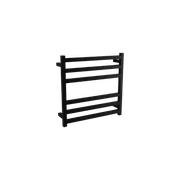 Square Towel Rail 240V 600 x 650mm Satin Black gallery detail image