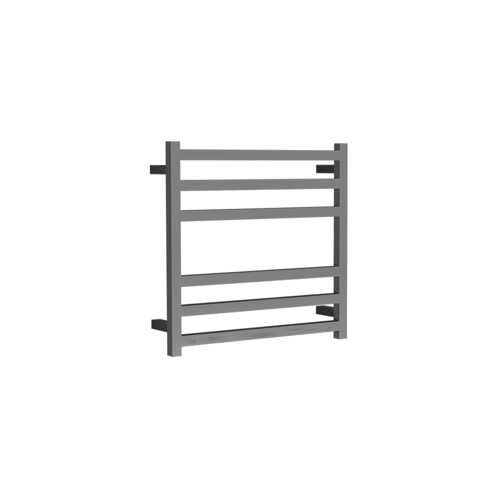 Square Towel Rail 240V 600 x 650mm Gun Metal gallery detail image