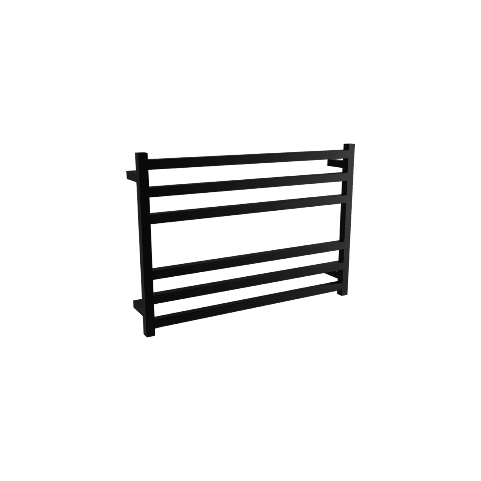 Square Towel Rail 240V 600 x 850mm Satin Black gallery detail image