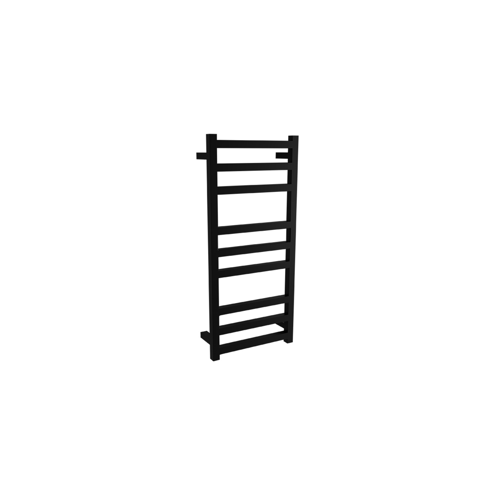 Square Towel Rail 240V 900 x 400mm Satin Black gallery detail image