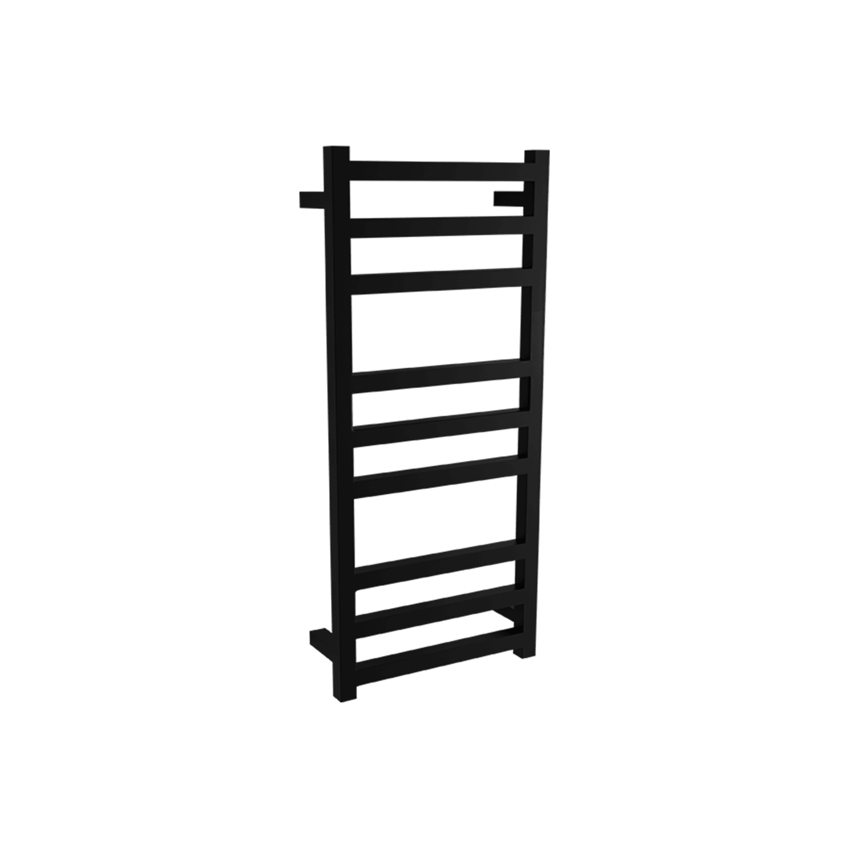 Square Towel Rail 240V 900 x 400mm Satin Black gallery detail image