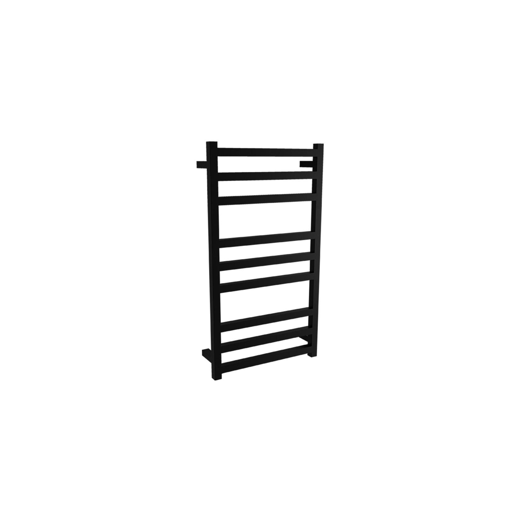 Square Towel Rail 240V 900 x 500mm Satin Black gallery detail image