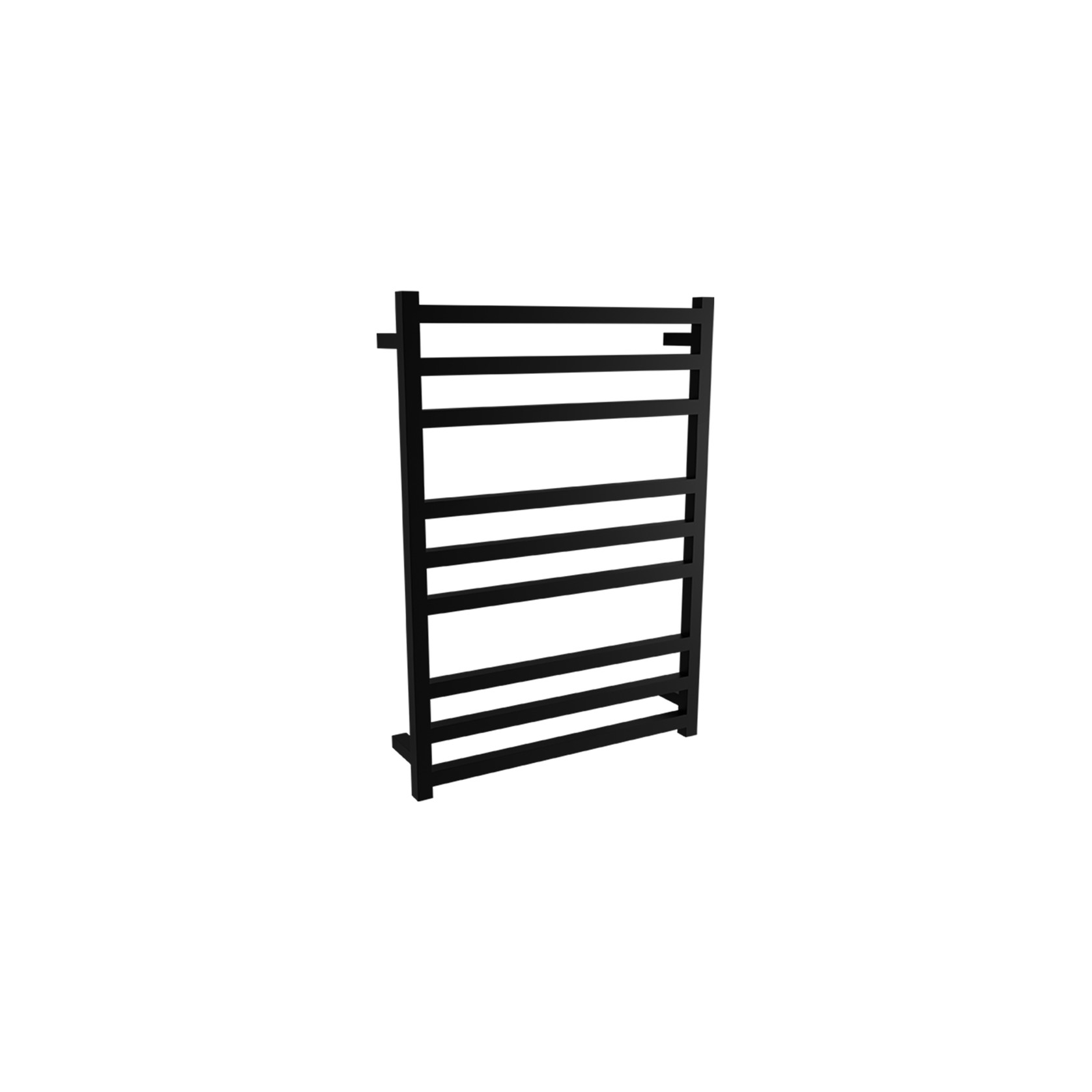 Square Towel Rail 240V 900 x 650mm Satin Black gallery detail image