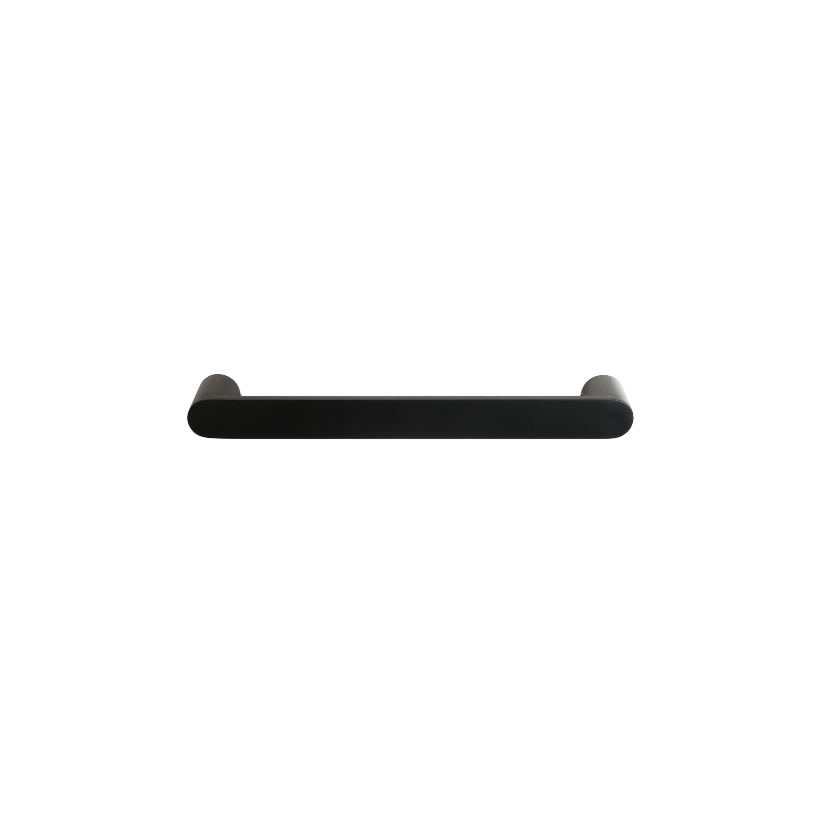 Towel Rail Single Bar Round 12V 500mm Satin Black gallery detail image